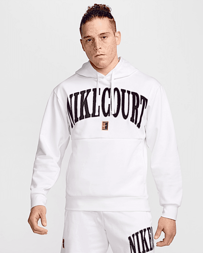 NikeCourt Dri-FIT Fleece Heritage Hoodie Erkek Sweatshirt