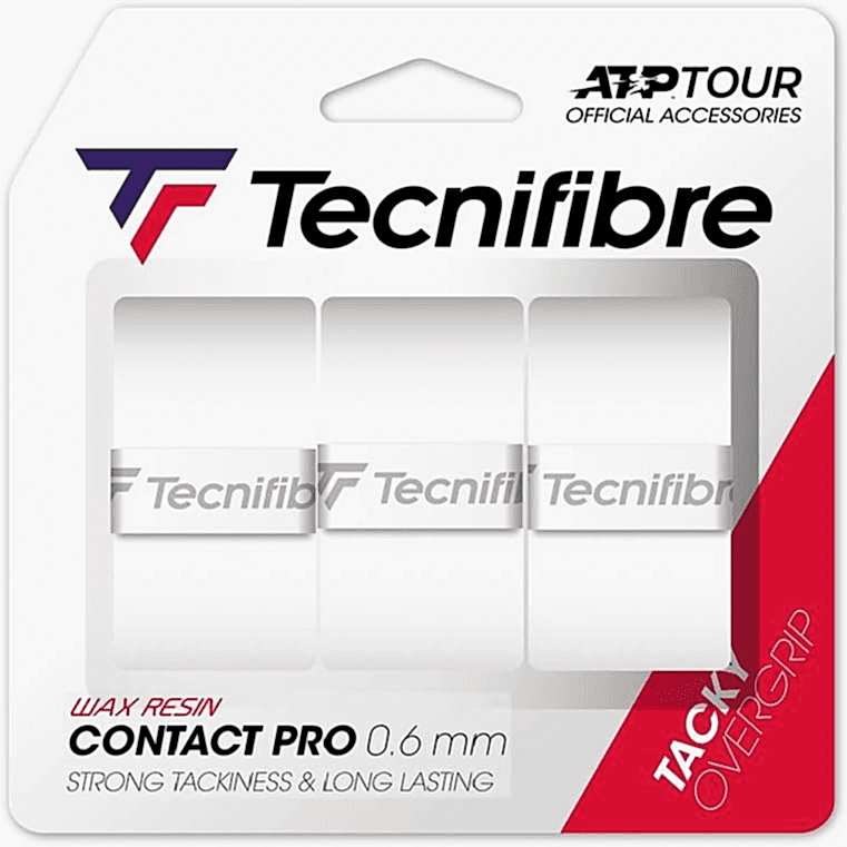 Tecnifibre CONTACT PRO BEYAZ OVERGRIP 3'LÜ PAKET (0,6 mm)