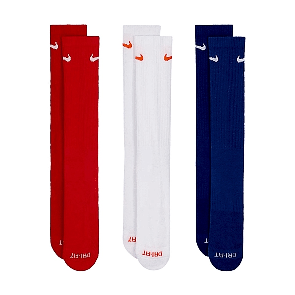 Nike Everyday Plus Cush Crew Unisex Renkli Çorap(3 ÇİFT)