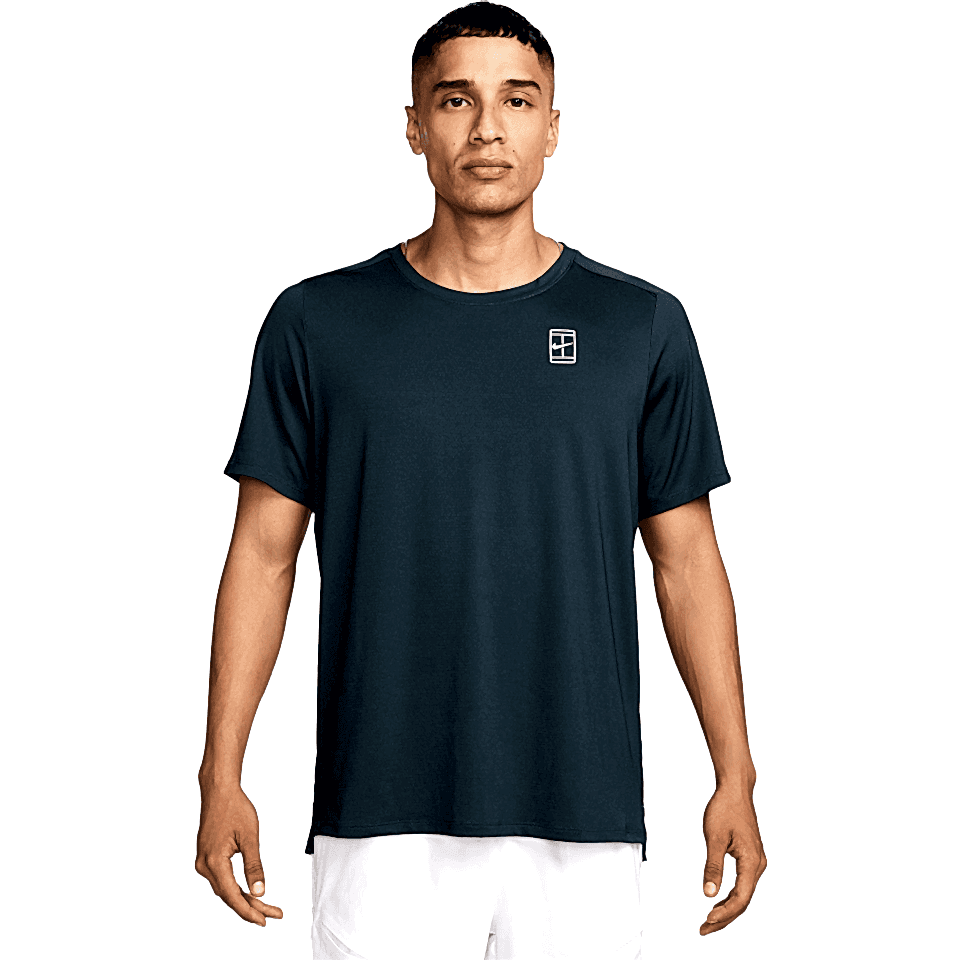 NikeCourt Dri-FIT Advantage Tenis T-Shirt - Lacivert